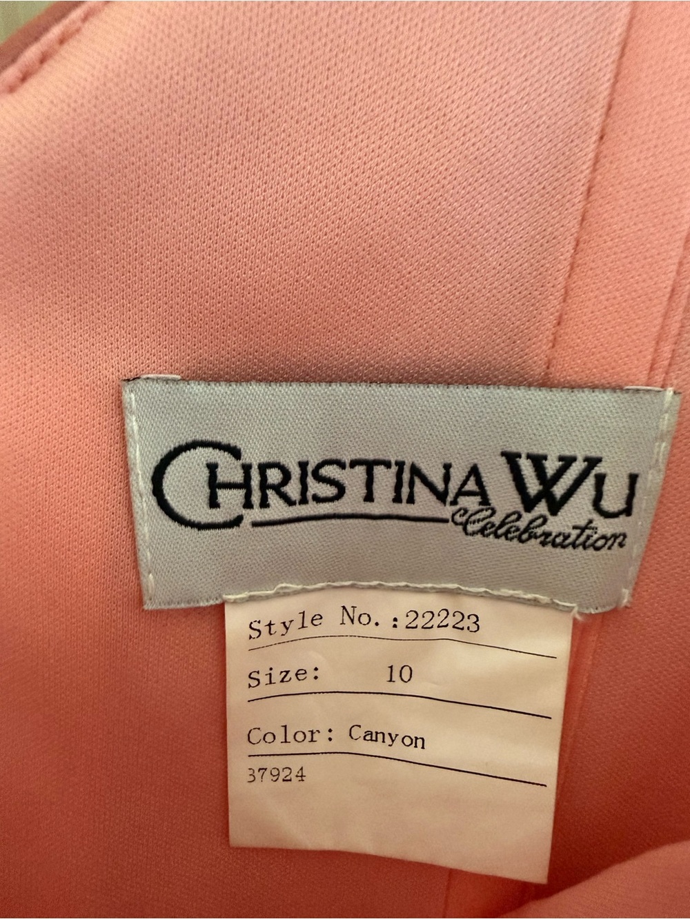 Christina Wu Off-The-Shoulder Formal Dress - Excellent Condition!! 🎀 - Picture 3 of 3
